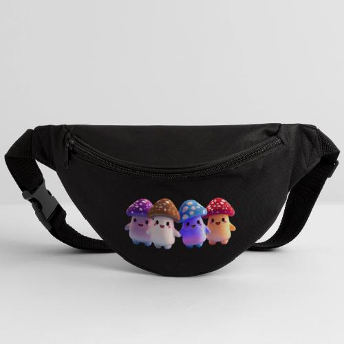Colorful Cartoon Mushroom Quartet - Fanny Pack 