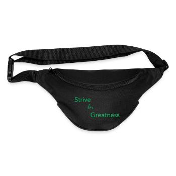 Strive For Greatness Green - Fanny Pack  - black - Front