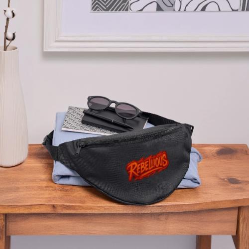 Rebellious Graffiti Neon Orange Streetwear T-Shirt - Fanny Pack 