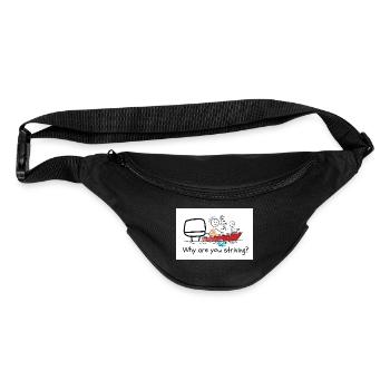 Why Are You Striving? | Holy Spirit Illustration  - Fanny Pack  - black - Front