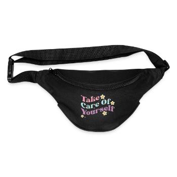 Take Care of Yourself - Positive quote - Fanny Pack  - black - Front