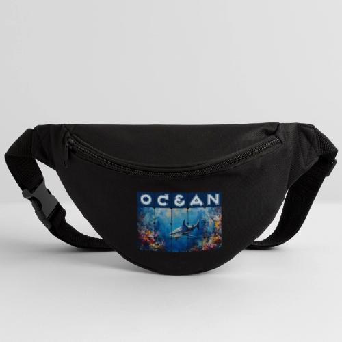 Ocean: Synthwave Shark - Fanny Pack 