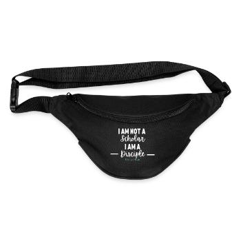 I am Not a Scholar; I am a Disciple - Black - Fanny Pack  - black - Front