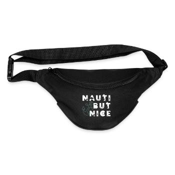 Nauti But Nice Nautical Sailing Pun - Fanny Pack  - black - Front
