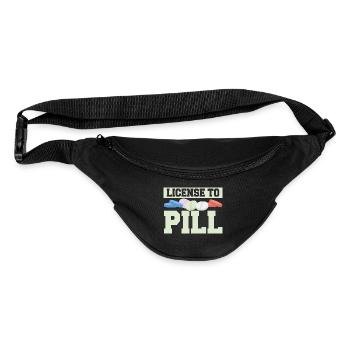 License To Pill Pharmacy Pharmacist - Fanny Pack  - black - Front