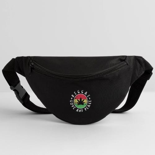 Reggae love and peace circular logo, iconic theme - Sac banane 