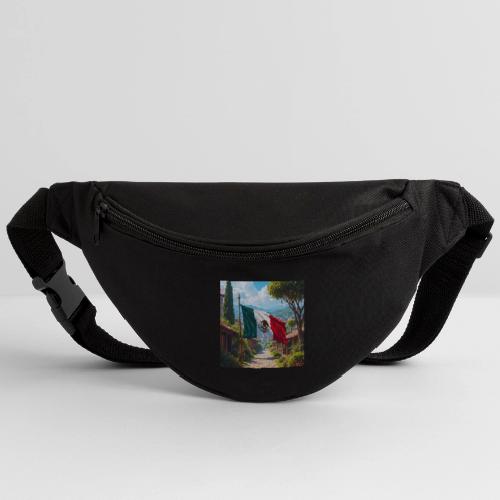Mexican flag surrounded by nature and magic town - Fanny Pack 
