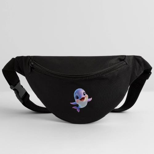 Purple-White Smiling Baby Dolphin - Fanny Pack 