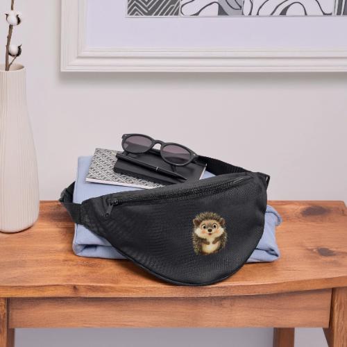 Smiling Cartoon Hedgehog with Joyful Expression - Fanny Pack 