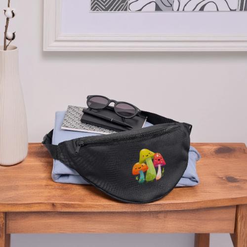 Trio of Happy Mushrooms - Fanny Pack 