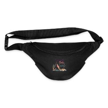 Namaste in Bed Like My Bulldog - Fanny Pack  - black - Front