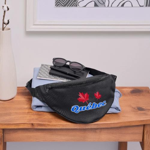 Québec with two red maple leaves - Fanny Pack 