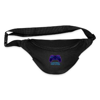 Control The Chaos Gamer T-Shirt - Fanny Pack  - black - Front