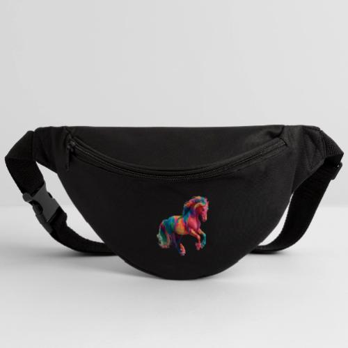 Colorful Paint Splatter Horse Art - Fanny Pack 