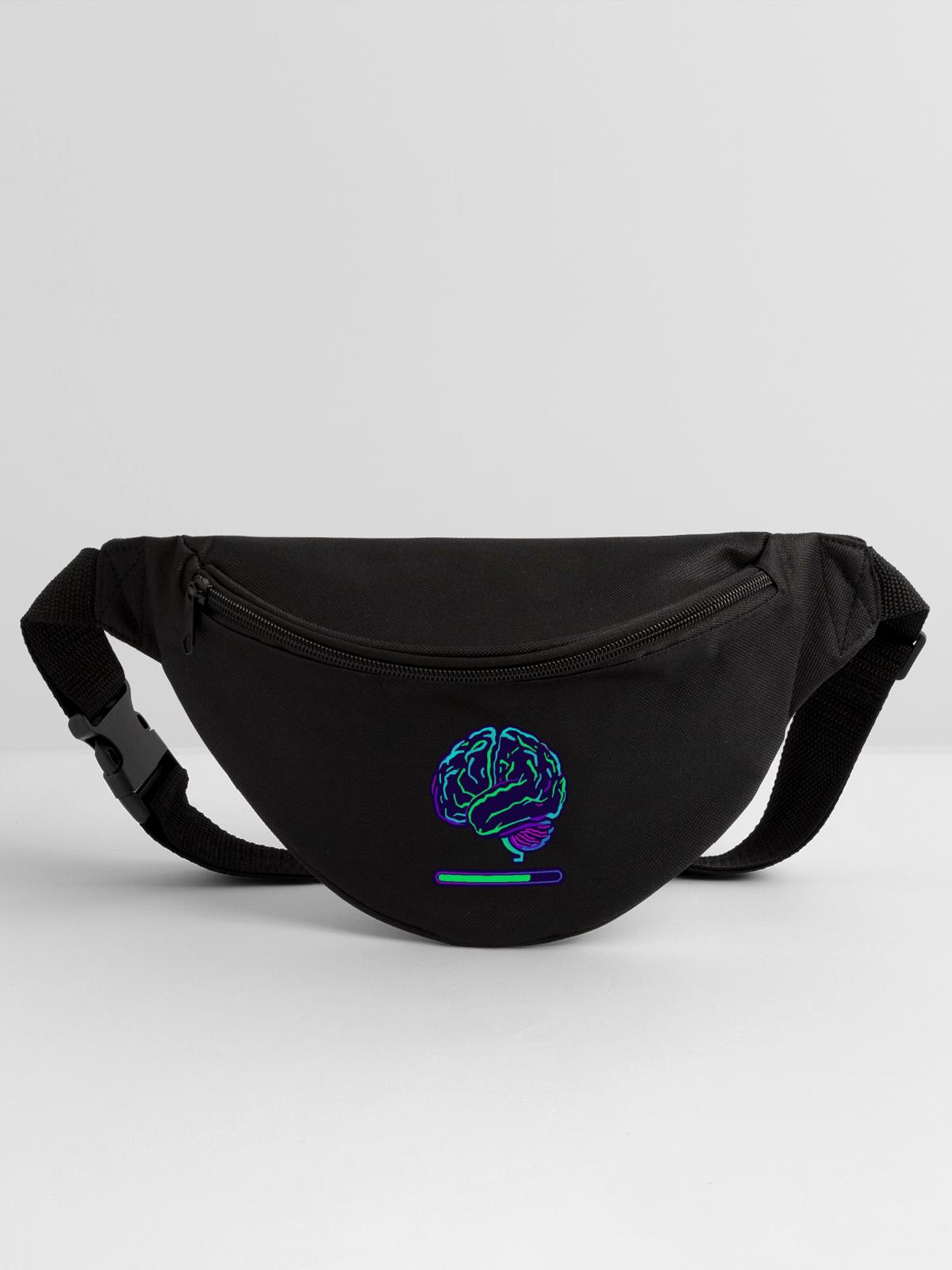 Neon Brain Progress Bar - Fanny Pack - black - Front