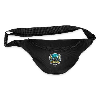 Psalm 91 Refuge Wings Badge - Fanny Pack  - black - Front