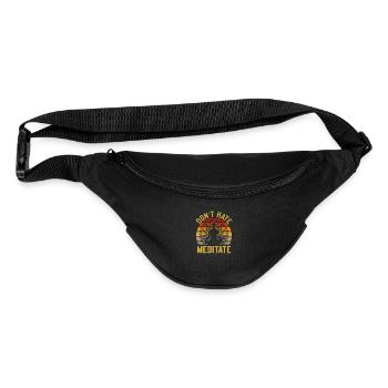 Don't Hate Meditate Yoga Class Teacher - Fanny Pack  - black - Front