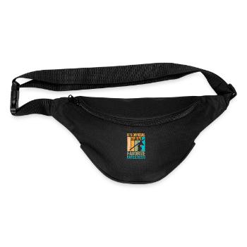 Official Jesus Favorite God Religious - Fanny Pack  - black - Front