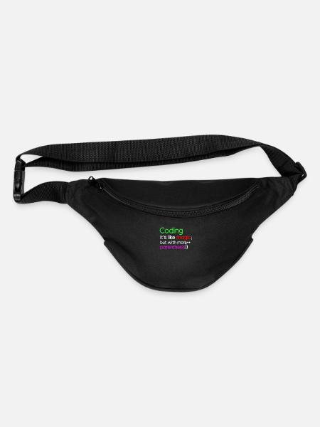 Funny Coding Shirt - Fanny Pack - black