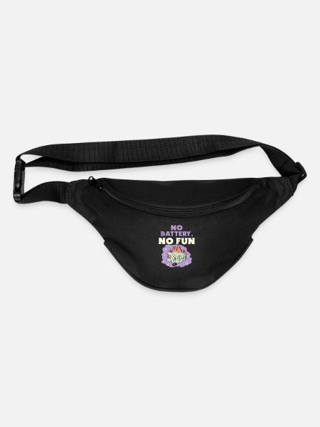 No Battery No Fun - Fanny Pack - black