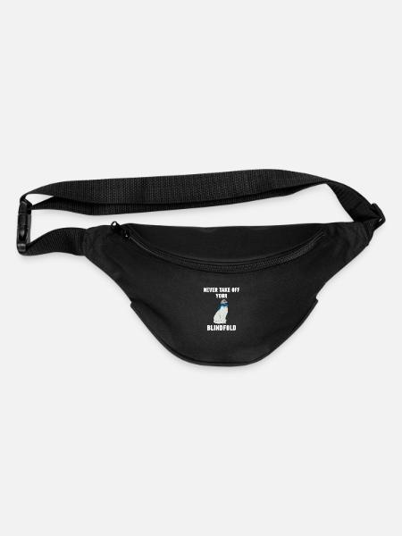 blindfold unblindfold cat kitten movie - Fanny Pack - black
