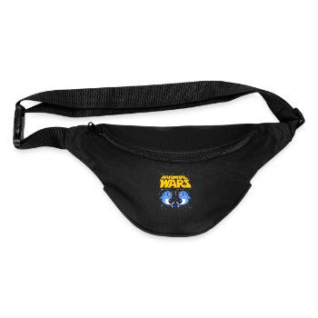 Narwhal Wars Funny Two Cute Deep Sea Creature Pun - Fanny Pack  - black - Front