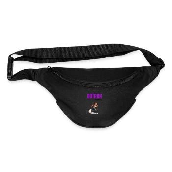 Outrun Yesterday Compete with Yourself - Fanny Pack  - black - Front
