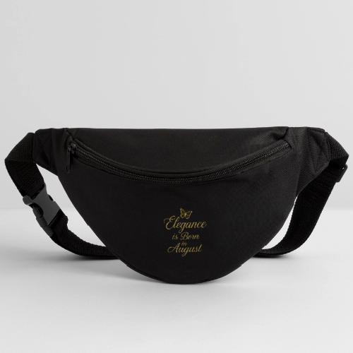 Elegance Is Born in August | Gold Butterfly - Fanny Pack 