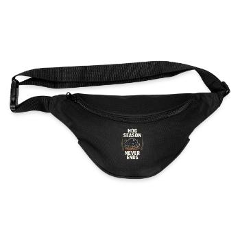 Hog Hunting Feral Pig Boar Control Wild Hog Patrol - Fanny Pack  - black - Front