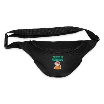 Sleep Is Pending Tee - Fanny Pack  - black - Front