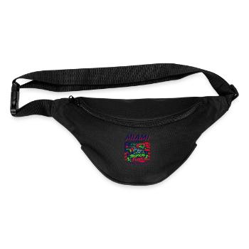 Miami Florida Tropical Funk City Culture Heat - Fanny Pack  - black - Front