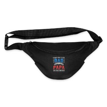 Dad and Papa - Fanny Pack  - black - Front
