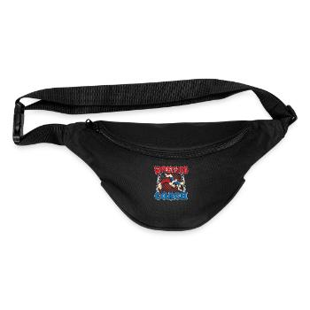 Wrestling Coach Hobby Wrestler Wrestle - Fanny Pack  - black - Front