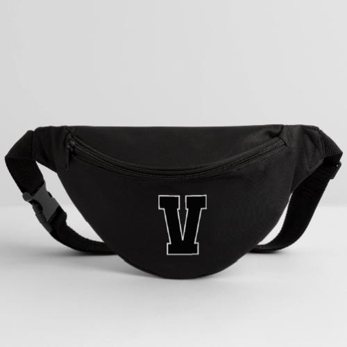 Varsity Letter V Athletic Alphabet Graphic - Fanny Pack 