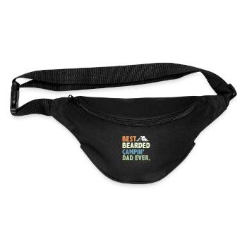 Best Bearded Campin' Dad Ever Outdoor Camping - Fanny Pack  - black - Front