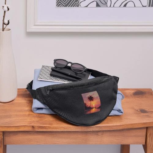 Tropical Beach Sunset Palm Design - Fanny Pack 
