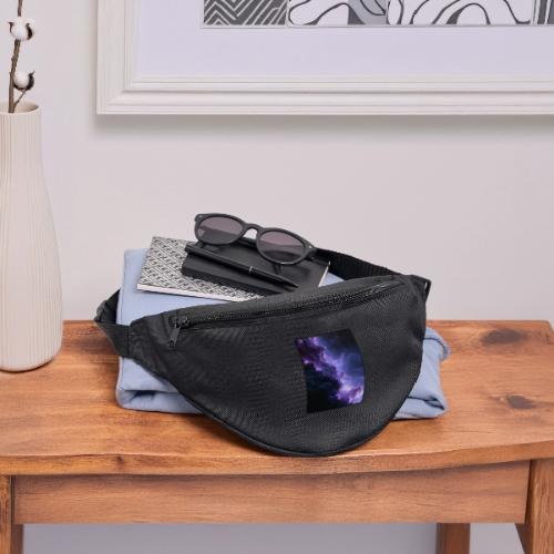 Purple Nebula Space Design - Fanny Pack 