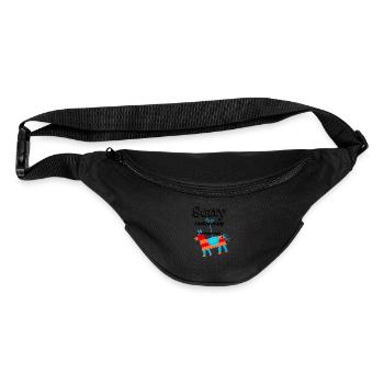 sorry if i acted crazy it will happen again - Fanny Pack  - black - Front