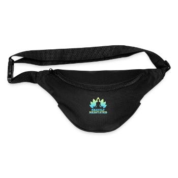 Heavily Meditated Yoga Class Instructor - Fanny Pack  - black - Front