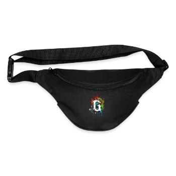 Graffiti Initial Letter "G" with 👑 - Fanny Pack  - black - Front