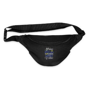 Strive Not To Be A Success But Rather To Be Of - Fanny Pack  - black - Front