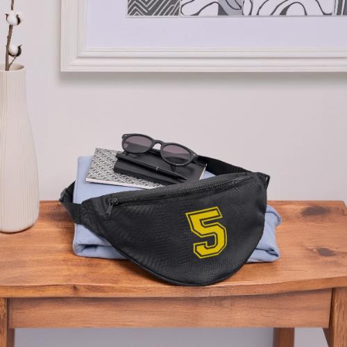 Number 5 in a classic athletic collegiate font - Fanny Pack 