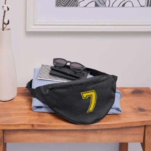 Number 7 in a classic athletic collegiate font - Fanny Pack 