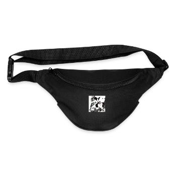 Abstract Art New Age In Black And White - Fanny Pack  - black - Front