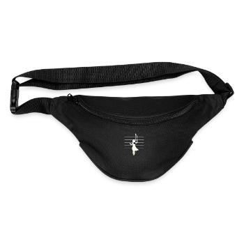 Woman Painting Music Notes For Classical Music - Fanny Pack  - black - Front