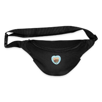 Made For Each Otter Pun Cute Sea Otter Couple - Fanny Pack  - black - Front