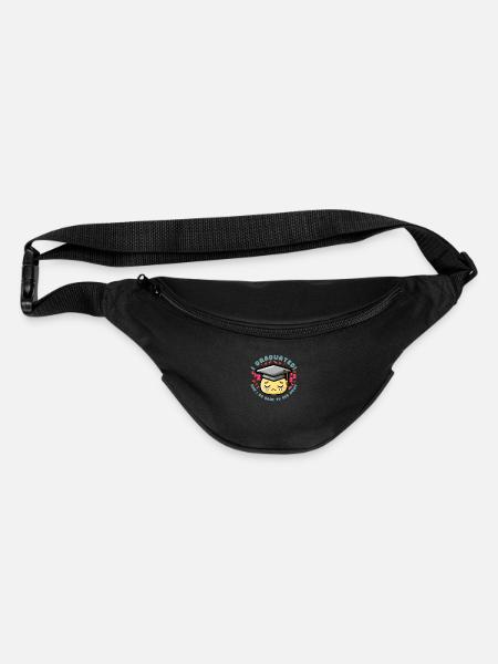 Graduated Can I Go Back To Bed Now Funny - Fanny Pack - black