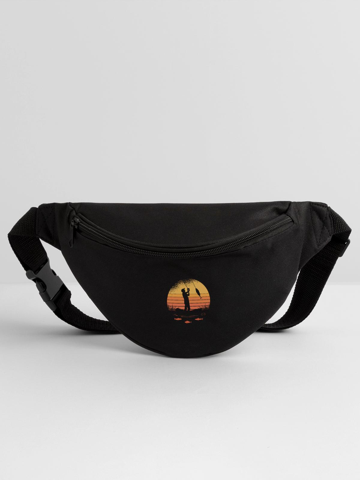 Basic Fisherman sunset - Fanny Pack - black - Front