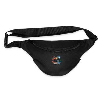Street Sole Art: Shoes Graffiti Splash - Fanny Pack  - black - Front