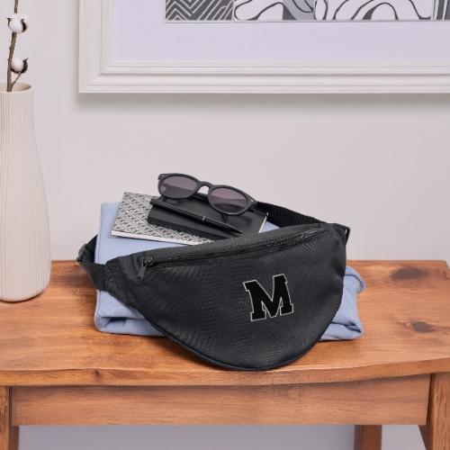 Varsity Letter M Collegiate Alphabet Art - Fanny Pack 